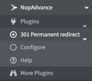 301 permanent redirect plugin page